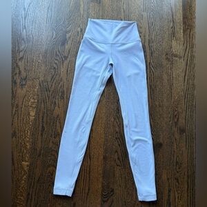 Lululemon align leggings, double lined (warm), 28 inch, light blue